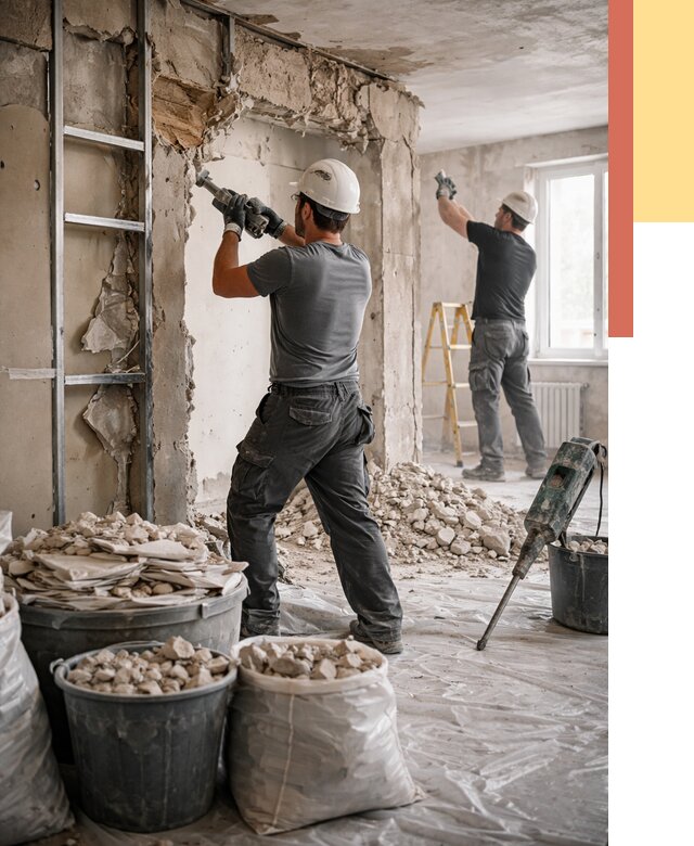 Демонтажные работы в Саранске от 2845 руб. — услуги и цена под ключ | ОТДЕЛОЧНИК-Срн