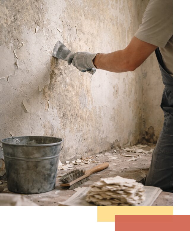 Удаление старой краски со стен в Саранске качественно и быстро