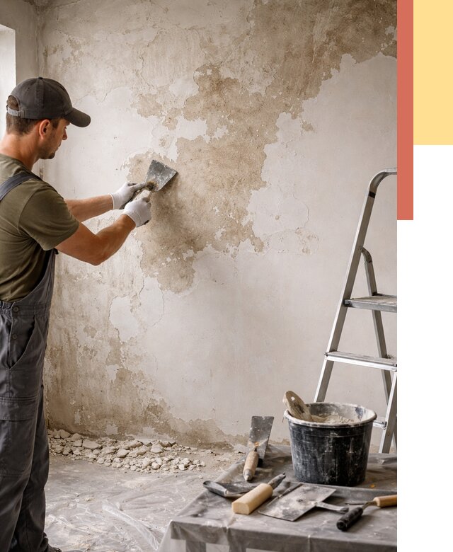 Снятие старой шпаклевки в Саранске от 1949 руб. — быстро и недорого | ОТДЕЛОЧНИК-Срн