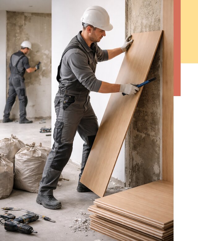 Демонтаж стеновых панелей в Саранске от 3688 руб. за м² быстро и недорого | ОТДЕЛОЧНИК-Срн