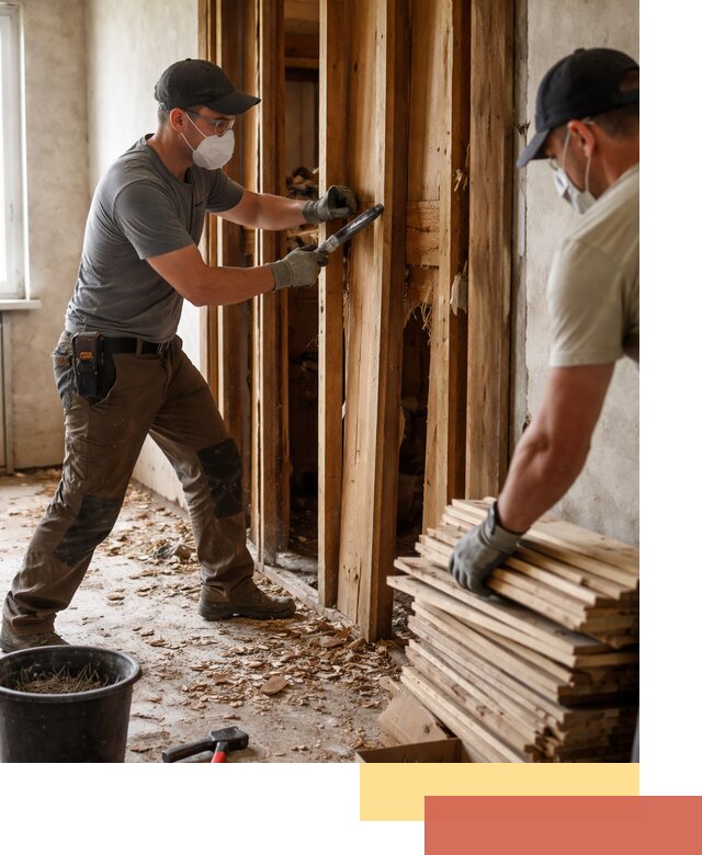 Демонтаж деревянных перегородок в Саранске быстро и аккуратно