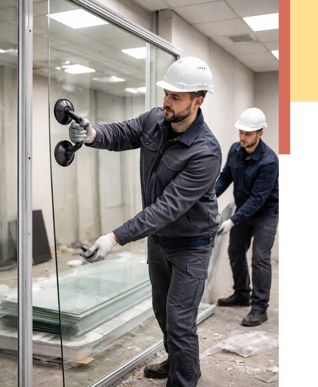 Демонтаж стеклянных перегородок в Саранске от 3372 руб. — быстро и недорого | ОТДЕЛОЧНИК-Срн