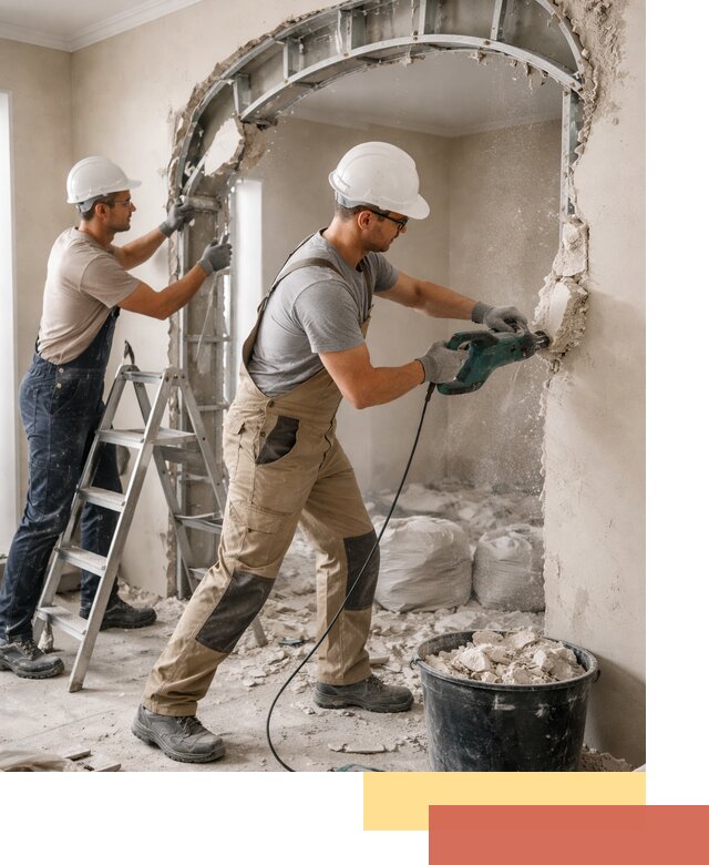 Демонтаж гипсокартонной арки в Саранске быстро и аккуратно