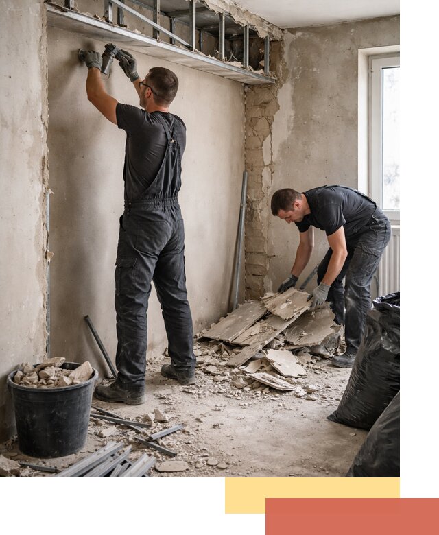 Демонтаж короба из гипсокартона в Саранске быстро и аккуратно