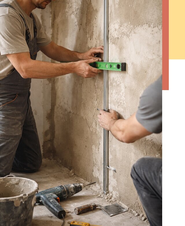 Установка штукатурных маяков в Саранске от 7375 руб. — быстро и недорого | ОТДЕЛОЧНИК-Срн