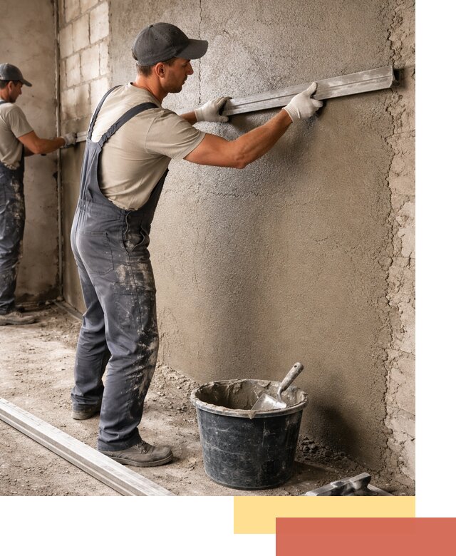 Штукатурка стен цементно-песчаная в Саранске профессионально