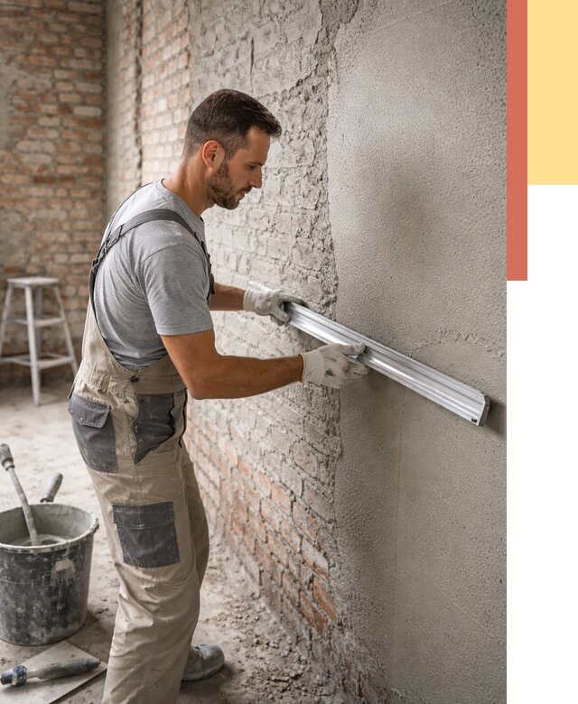 Штукатурка кирпичных стен в Саранске от 4741 руб/м2 — быстро и недорого | ОТДЕЛОЧНИК-Срн