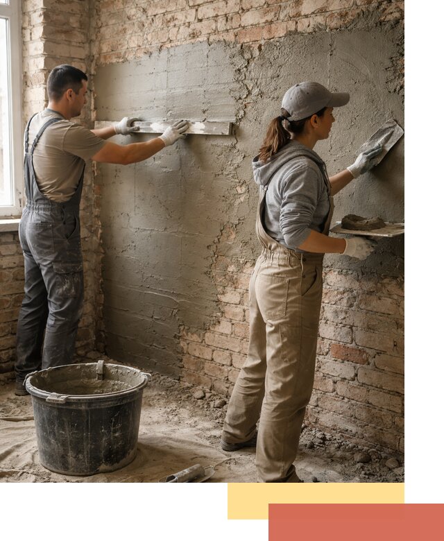 Штукатурка кирпичных стен в Саранске — качественно и надежно