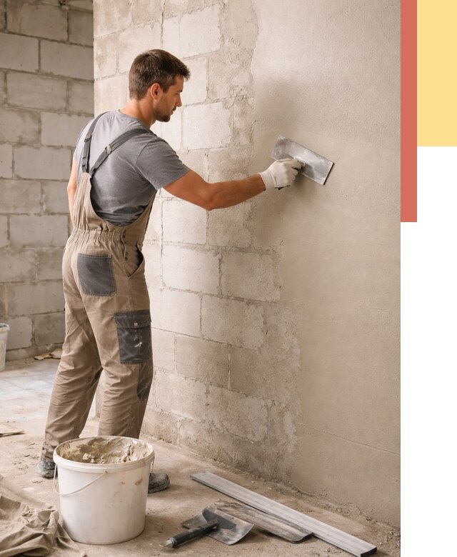 Штукатурка стен из газобетона в Саранске от 2213 руб./м2 — быстро и недорого | ОТДЕЛОЧНИК-Срн