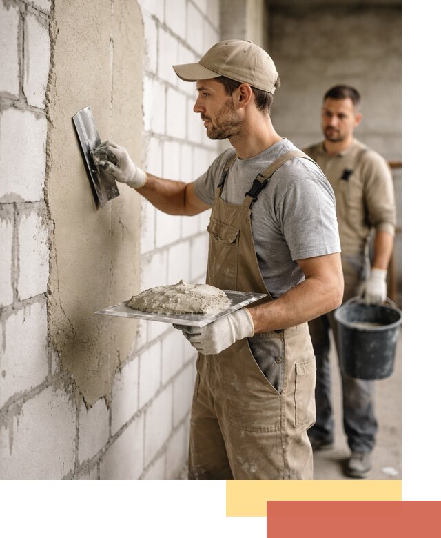 Штукатурка стен из газобетона в Саранске под ключ