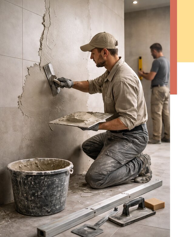 Штукатурка стен в ванной в Саранске от 4741 руб./м² — выравнивание под ключ | ОТДЕЛОЧНИК-Срн