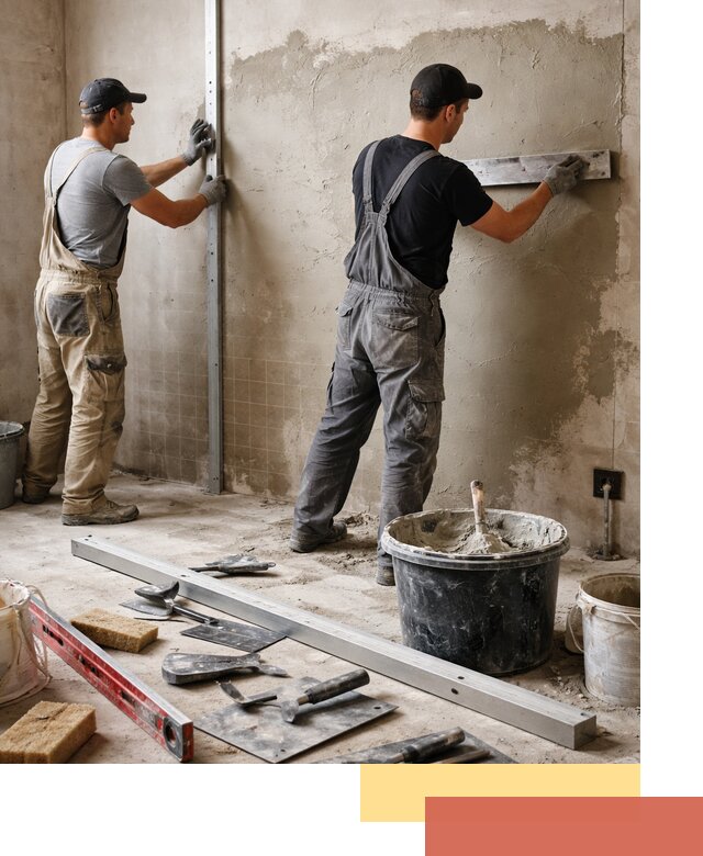 Профессиональная штукатурка стен под плитку в Саранске