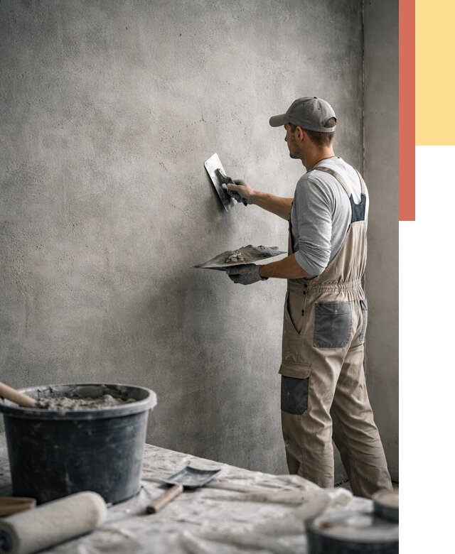 Декоративная штукатурка под бетон в Саранске от 2634 руб./м² — нанесение под ключ | ОТДЕЛОЧНИК-Срн