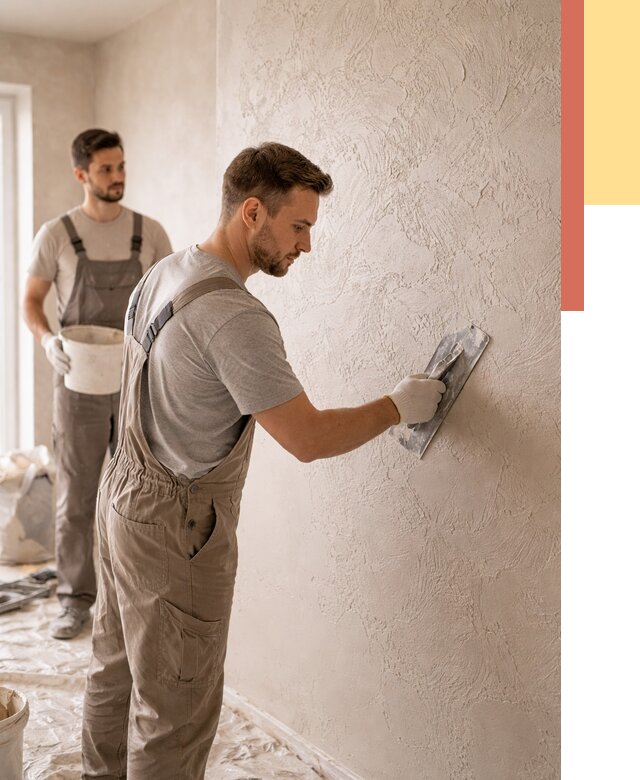 Фактурная штукатурка стен в Саранске от 4425 руб./м² — заказать под ключ | ОТДЕЛОЧНИК-Срн