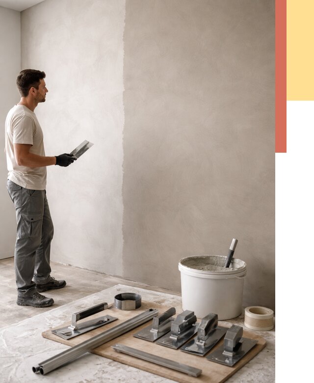 Нанесение микроцемента на стены в Саранске от 3372 руб./м2 под ключ | ОТДЕЛОЧНИК-Срн