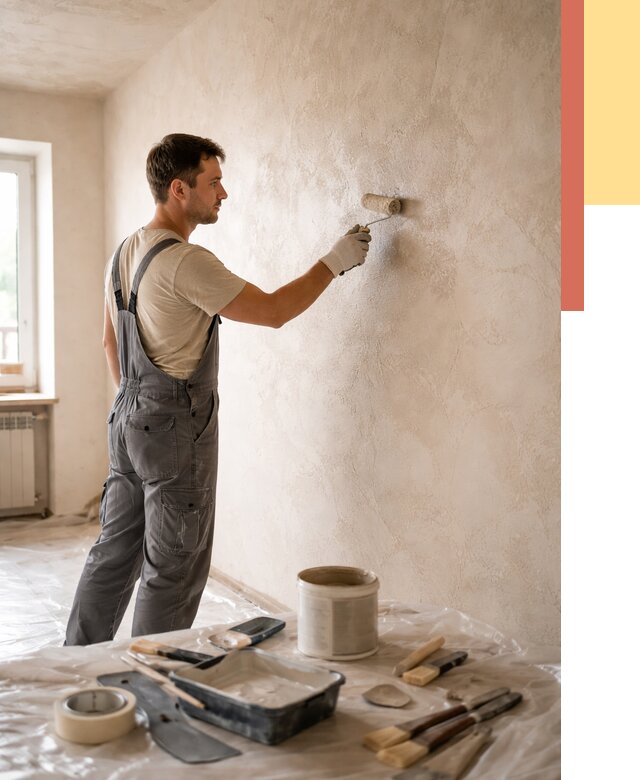 Нанесение лессирующей краски по декоративке в Саранске от 1844 руб. | ОТДЕЛОЧНИК-Срн