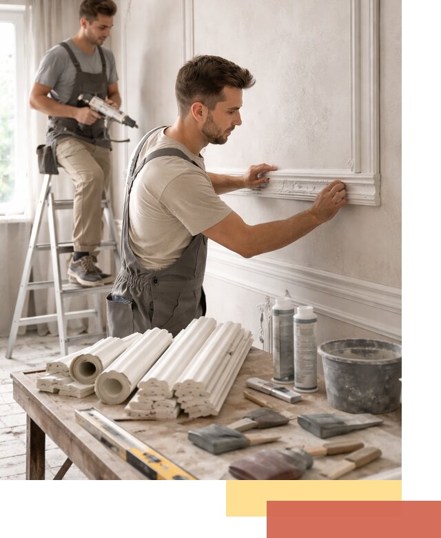 Монтаж лепнины на стены в Саранске профессионально и качественно