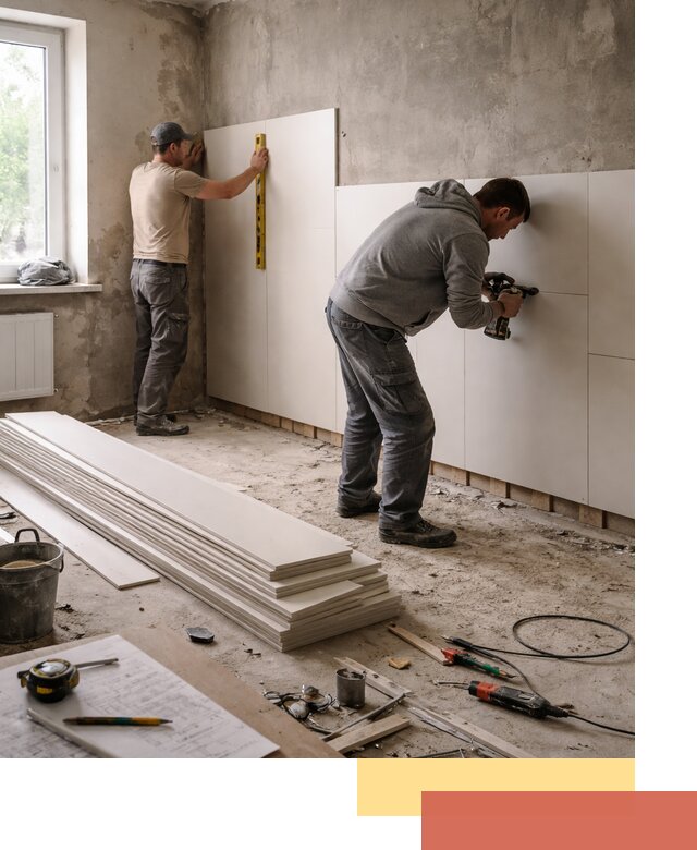 Монтаж ПВХ панелей на стены в Саранске качественно и быстро