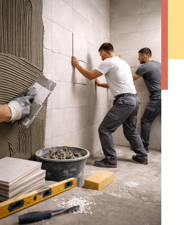 Укладка плитки на стены в Саранске от 896 руб. — качественно и недорого | ОТДЕЛОЧНИК-Срн