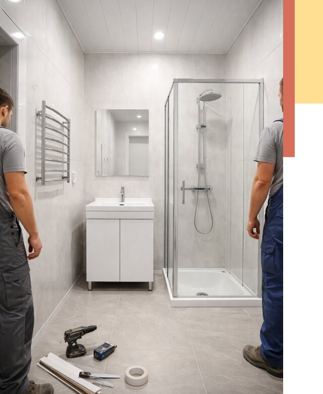 Отделка ванной комнаты панелями ПВХ в Саранске от 4741 руб. за м2 | ОТДЕЛОЧНИК-Срн