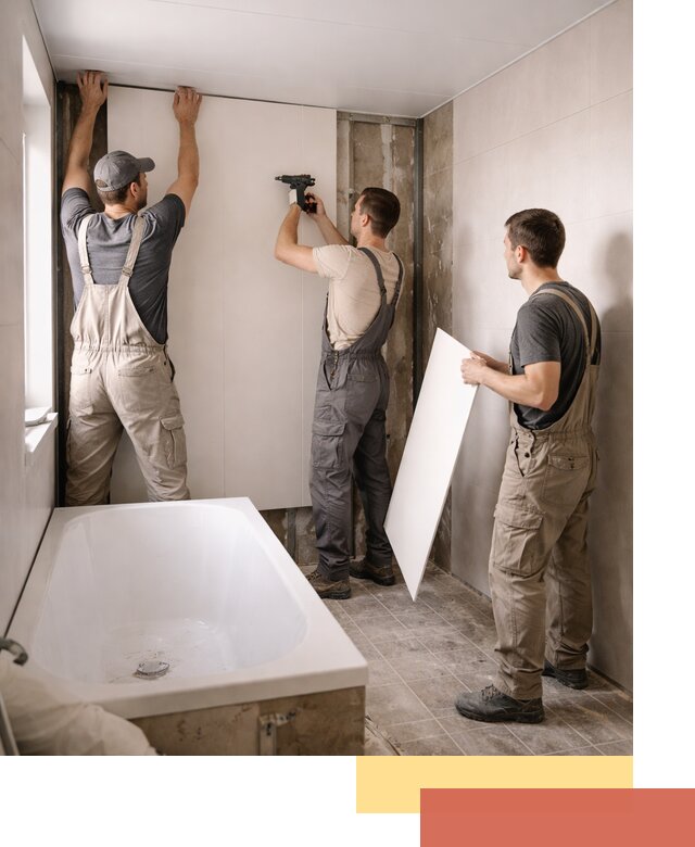 Отделка ванной панели ПВХ профессионально в Саранске