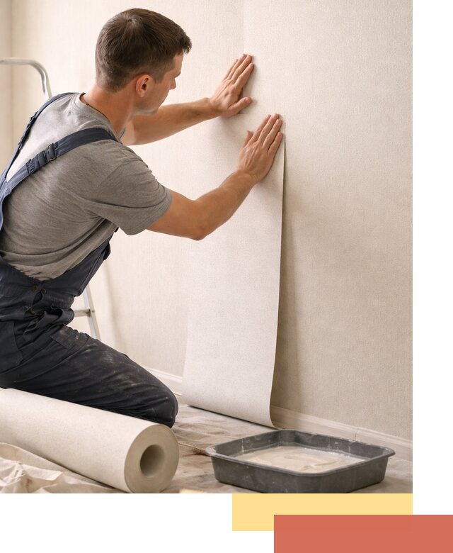 Поклейка флизелиновых обоев в Саранске качественно и быстро