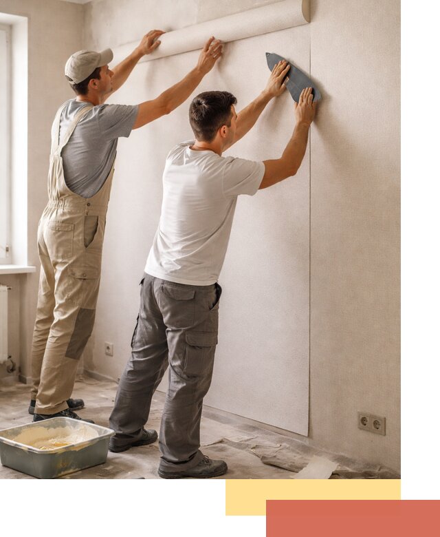 Поклейка виниловых обоев в Саранске профессионально и качественно