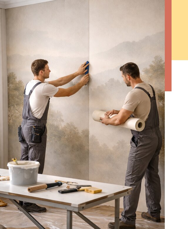 Поклейка фотообоев в Саранске от 8956 руб/м² — быстро и недорого | ОТДЕЛОЧНИК-Срн