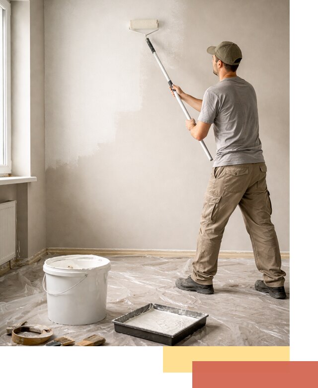 Покраска стен латексной краской в Саранске качественно и быстро