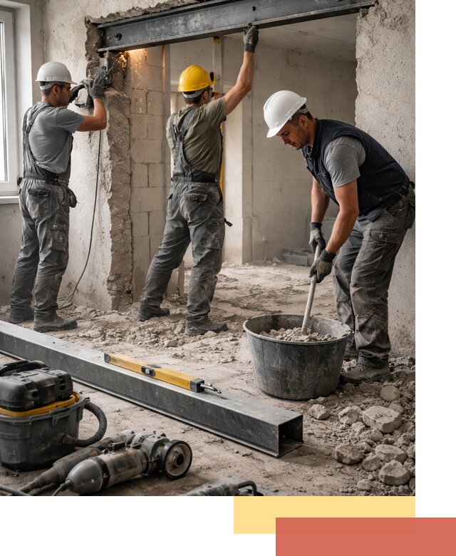 Создание проемов в стенах и несущих конструкциях в Саранске