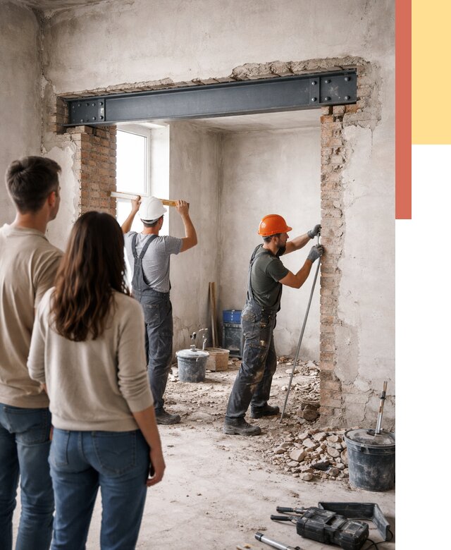 Усиление проема в стене в Саранске от 10009 руб. — усиление дверного проема металлоконструкцией | ОТДЕЛОЧНИК-Срн