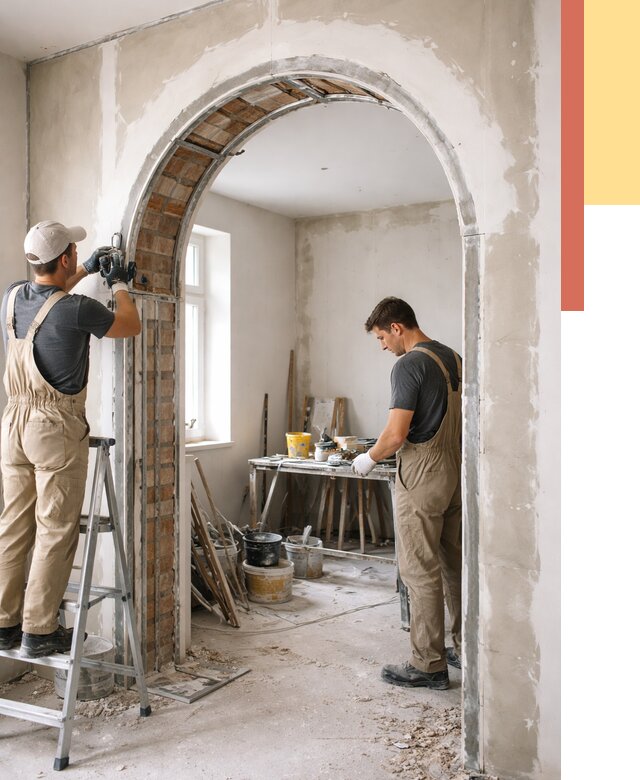 Устройство арочного проема в Саранске от 10009 руб. под ключ — быстро и недорого | ОТДЕЛОЧНИК-Срн