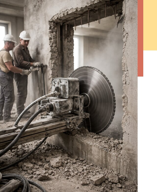 Алмазная резка проемов в Саранске от 4741 руб. быстро и недорого | ОТДЕЛОЧНИК-Срн