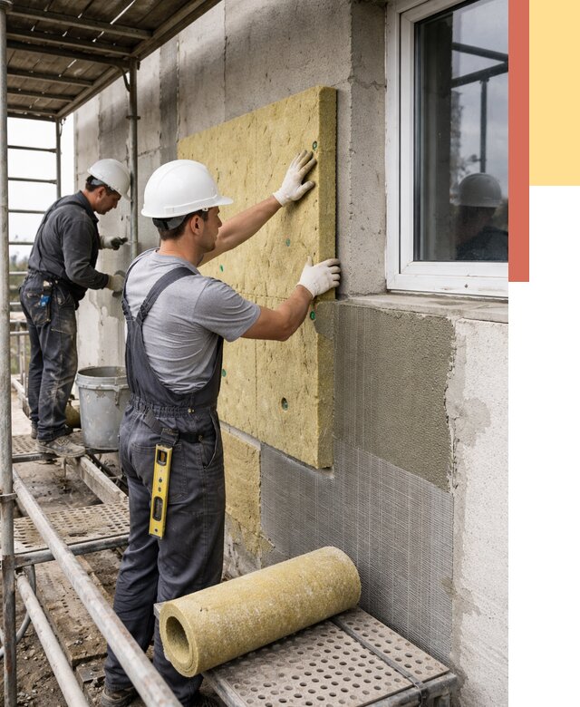 Утепление стен в Саранске от 4530 руб. под ключ — быстро и недорого | ОТДЕЛОЧНИК-Срн