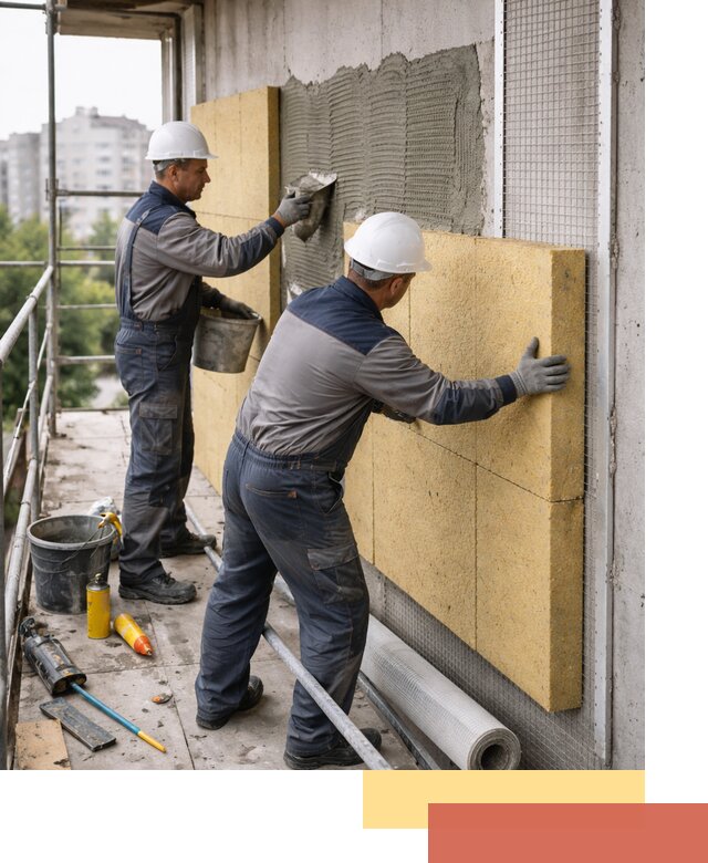 Утепление стен зданий и домов в Саранске качественно и надежно