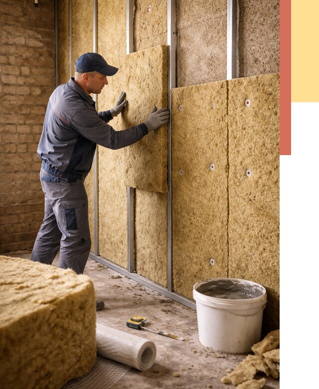 Утепление стен минватой в Саранске от 1422 руб./м2 — недорого и быстро | ОТДЕЛОЧНИК-Срн