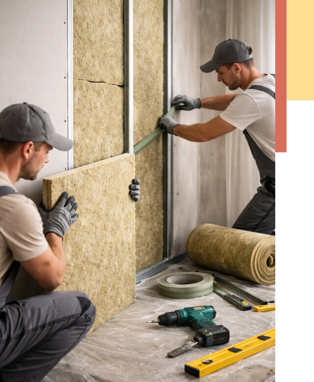 Шумоизоляция стен в Саранске под ключ от 1949 руб. | ОТДЕЛОЧНИК-Срн