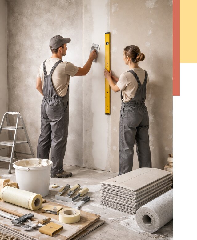 Отделка стен в Саранске от 1580 руб/м² — недорого, быстро, под ключ | ОТДЕЛОЧНИК-Срн