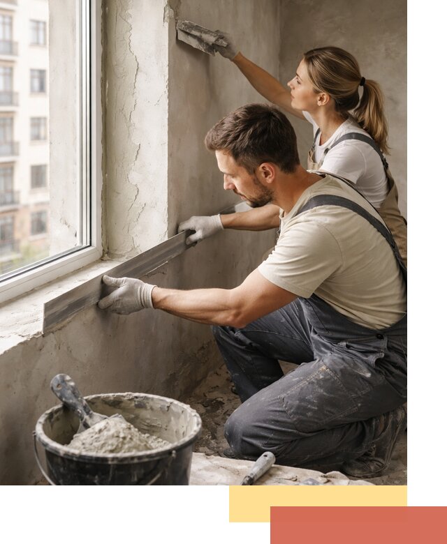 Штукатурка откосов дверей и окон профессионально в Саранске