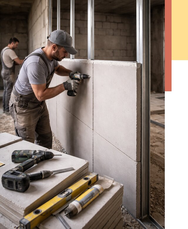 Кладка влагостойких перегородок ПГП в Саранске от 1264 руб. под ключ | ОТДЕЛОЧНИК-Срн