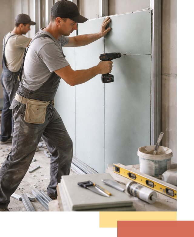 Кладка влагостойких перегородок ПГП в Саранске