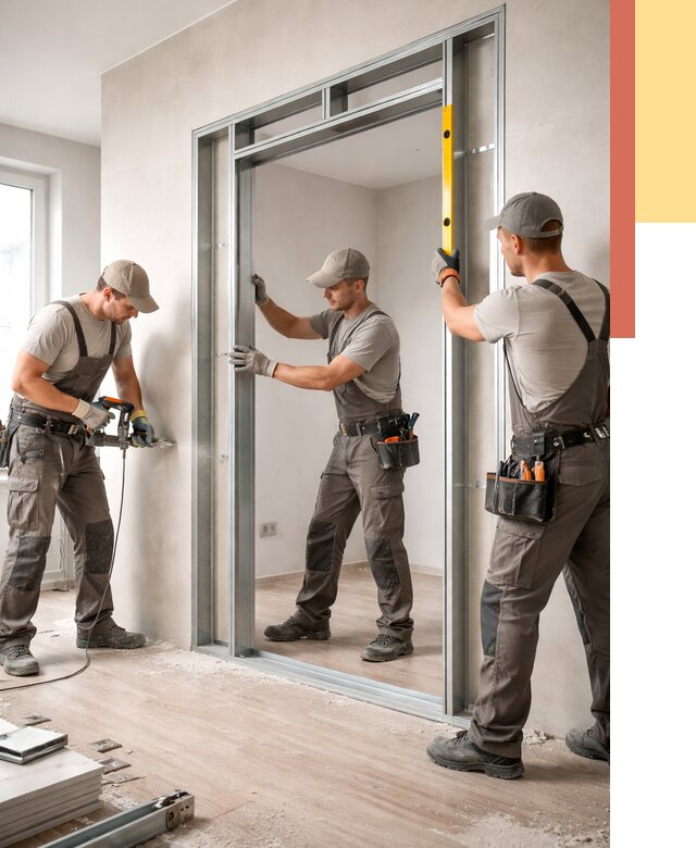 Устройство дверного проема в перегородке в Саранске от 4741 руб. под ключ | ОТДЕЛОЧНИК-Срн