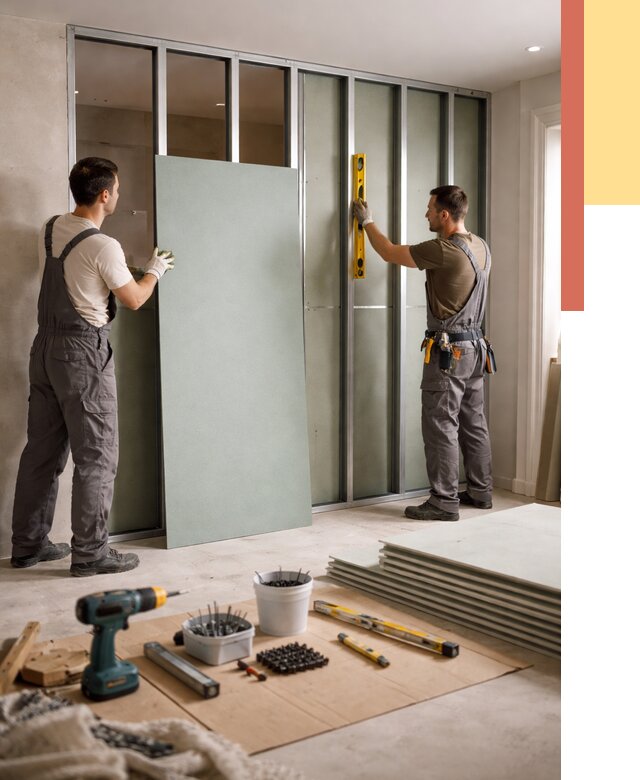 Перегородка из влагостойкого гипсокартона в Саранске от 5057 руб. — монтаж под ключ | ОТДЕЛОЧНИК-Срн