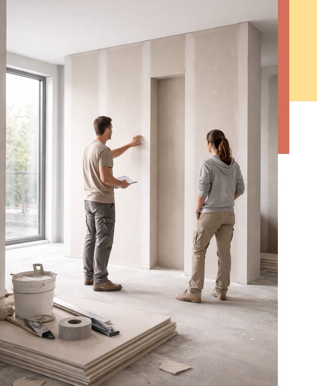 Зонирующая перегородка из гипсокартона в Саранске от 2950 руб. под ключ | ОТДЕЛОЧНИК-Срн