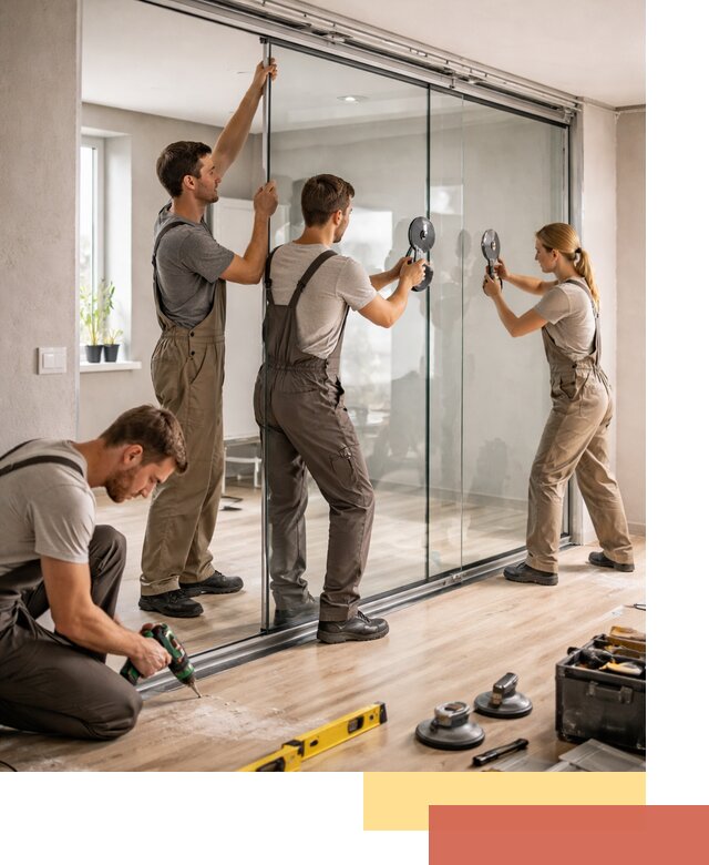 Изготовление стеклянных перегородок на заказ в Саранске