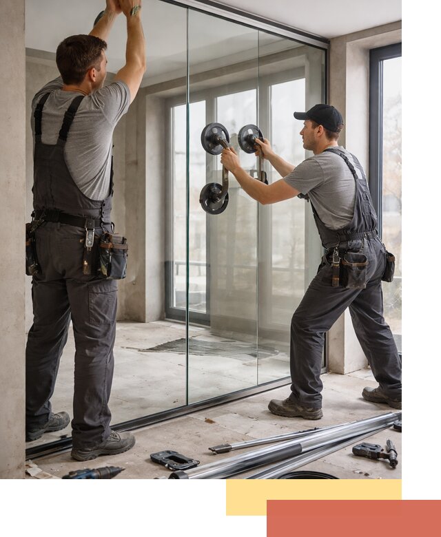 Цельностеклянные перегородки под ключ в Саранске