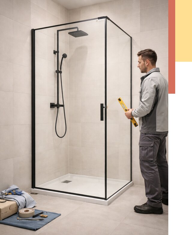 Стеклянные перегородки для душа в Саранске от 13170 руб. | Монтаж под ключ — ОТДЕЛОЧНИК-Срн