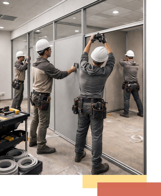 Мобильные офисные перегородки под ключ в Саранске