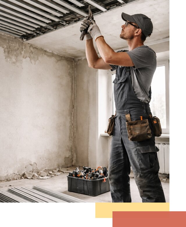 Демонтаж реечного потолка в Саранске быстро и аккуратно