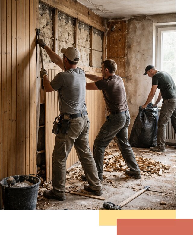 Демонтаж вагонки и вывоз материалов в Саранске